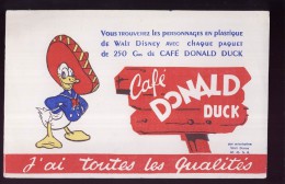 B287 - BUVARD - CAFE DONALD DUCK  Par Autorisation Walt Disney - Café & Thé