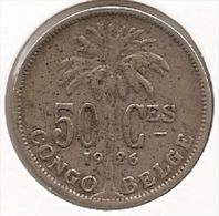 CONGO - ALBERT II * 50 Centiem 1926 Frans * Z.Fraai * Nr 3560 - 1910-1934: Albert I