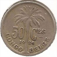 CONGO - ALBERT II * 50 Centiem 1926 Frans * Prachtig * Nr 2959 - 1910-1934: Alberto I