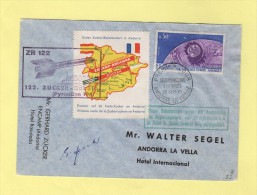 Andorre - Pemier Vol De Fusee Zucker En Andorre - 1962 - Signature G. Zucker - Vignette - FDC - Autres & Non Classés