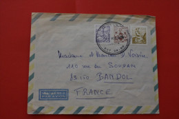 1976  LETTER LETTRE DU BRESIL BRASIL -> BANDOL 83  AFF COMPSé 3 TIMBRES ->PAR AVION Uçak ILE AIR MAIL - Brieven En Documenten