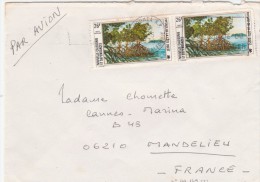 PAIRE YT 149 SUR LETTRE NOUMEA 10/5/74 POUR MANDELIEU     TDA43 - Cartas & Documentos