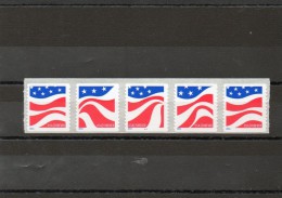 ETATS-UNIS    5 Timbres  Forever  2014    Scott: 4894 à 4897  N° Roulette C11  Neufs - Roulettes (Numéros De Planches)