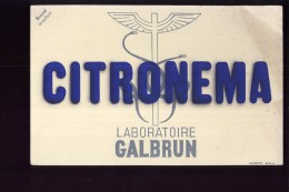 B495 - BUVARD -  LABORATOIRE GALBRUN  - CITRONEMA - Produits Pharmaceutiques