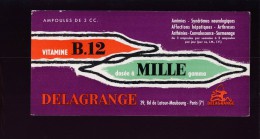 B498 - BUVARD -  DELAGRANGE    Vitamine B12 - Produits Pharmaceutiques