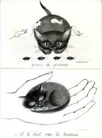 Colette DESMAISON 1986 ANIMAUX CHATS LOT De 8 Cartes - Other Illustrators