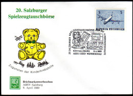 ÖSTERREICH 1989 - 20.Salzburger Spielzeugtauschbörse Für Die Kinderkrebshilfe - Sonderstempel - Poppen