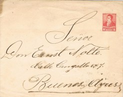 14180. Entero Postal ARGENTINA 1895. 5 Ctvos San Martin - Interi Postali