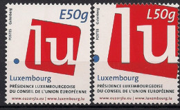 20152015  Luxemburg Mi. 2056-7 **MNH  Vorsitz Luxemburgs In Der Europäischen Union - Neufs