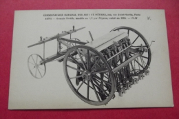 Cp  Semoir Smith Modele Au 1/3 Par Digeon Entre En 1884 Conservatoire National Des Arts Et Metiers - Tractors