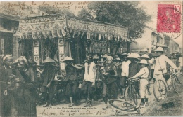 TONKIN Cochinchine Enterrement Annamite Européens En Vélo 1906 - China
