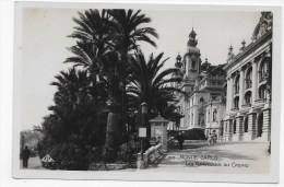 MONTE CARLO - N° 100 - LES TERRASSES DU CASINO AVEC PERSONNAGES - CARTE FORMAT CPA NON VOYAGEE - Terrassen