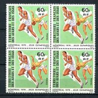 AFARS ET ISSAS 1976 - COURSE A PIED Jeux Olympiques (Yvert 434 X 4) - Neuf ** (MNH) Sans Trace De Charniere - Nuevos