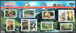 France 2006 - Regions Of France - Mi. 4047-56 - Sheetlet - Used - Oblitéré - Gebraucht