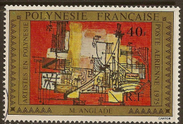 FRENCH POLYNESIA 1975 40f Painting SG 206 U #OG222 - Gebraucht