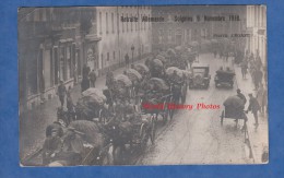 CPA Photo - SOIGNIES - La Retraite Allemande - Convoi De Poilu & Automobile - 9 Novembre 1918 - Photographie Legast - Soignies