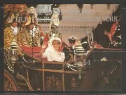 British Virgin Islands 1986 Andrew Royal Wedding Miniature Sheet MNH - British Virgin Islands