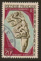 FRENCH POLYNESIA 1966 20f Earring SG 75 U #OF213 - Oblitérés