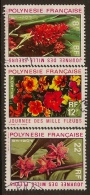 FRENCH POLYNESIA 1971 Flowers SG 134-6 U #OF233 - Usati