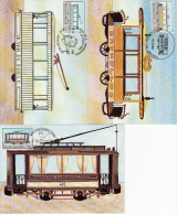 België, Maximumkaarten, Nr 2079/2081 (6741) - Tram