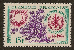 FRENCH POLYNESIA 1968 15f WHO SG 85 HM #OF223 - Ungebraucht