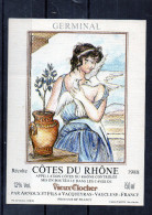 Calendrier Républicain - Germinal - Vrouwelijk Schoon Art Nouveau