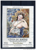 Calendrier Républicain - Méssidor ( Etiquette Légèrement Collée Sur Feuille D´expo.) - Feminine Beauty Art Nouveau