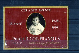 CHAMPAGNE - Pierre RIGOT - FRANCOIS (Robert 1928/1998) - Prénoms