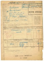 S N C F   PETITE VITESSE LIGNE 22 COUSOLRE MAUBEUGE  MAUBEUGE BAVAY POUR BELLIGNIES (NORD) 1936 - Spoorweg