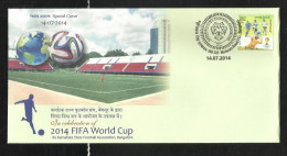 INDIA, 2014, SPECIAL COVER,  In Celebration Of FIFA World Cup, Karnataka Football Association, Bangalore  Cancelled - Lettres & Documents