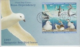 Ross Dependency 1997 Sea Birds 6v Se-tenant  FDC (F4225B) - Ungebraucht