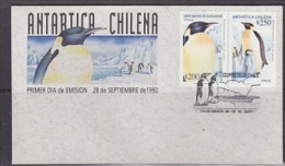 Chile 1992 Antarctica / Penguins 2v FDC  (F4227) - Sonstige & Ohne Zuordnung