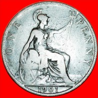 * MISTRESS OF THE SEAS: UNITED KINGDOM★ PENNY 1901! LOW START★NO RESERVE! VICTORIA (1837-1901) - D. 1 Penny