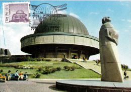 PO 06 - Maximum Card - Planetarium And The Statue Of Copernicus In Chorzow - Cartes Maximum