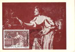 PO 08 - Maximum Card - Woman Reading A Letter - Day Stamp - Cartoline Maximum