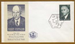 Enveloppe Cover Brief FDC 1419 Robert Schuman - 1961-1970