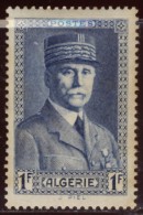 Algérie - Oblitéré - Charnière  Y&T 1941 N° 168 Effigie Du Maréchal Pétain 1f Bleu-gris - Oblitérés