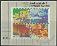 Norway 1985 Miniature Sheet: Day Of Stamp - Off-shore Oil Industry. Mi Block 5 MNH - Blokken & Velletjes