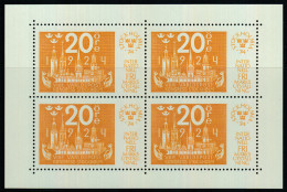 Sweden 1974 Miniature Sheets: International Stamp Exhibition STOCHOLMIA 74 (III). Mi Block 2-5 MNH - Blocs-feuillets