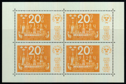 Sweden 1974 Miniature Sheets: International Stamp Exhibition STOCHOLMIA 74 (III). Mi Block 2-5 MNH - Blokken & Velletjes