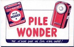 Buvard : Pile Wonder, Ne S'use Que Si L'on S'en Sert ! - Accumulators