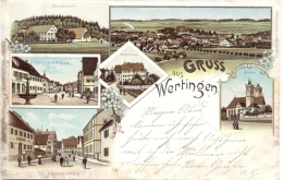 Wertingen, Farb-Litho, 1898 - Dillingen