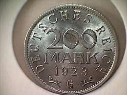 Allemagne 200 Mark 1923 G  TTB - 200 & 500 Mark