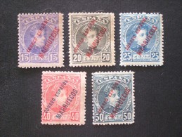 STAMPS SPAGNA TANGERI 1909 -1914 Spanish Postage Stamps Overprinted "CORREO ESPANOL MARRUECOS" - Maroc Espagnol