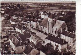 89. EGRISELLES LE BOCAGE . VUE AERIENNE SUR L'EGLISE . Editeur CIM - Egriselles Le Bocage