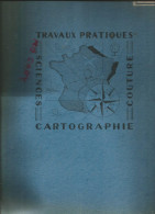 Cahier Grand Format à Ressort Travaux Pratiques Années 50-60 Pas De Marque Couverture à Motif - T