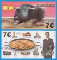 SPANIEN  7€ 19 - Junio - 2.014 "Proclamación De FELIPE VI"   SC/UNC/PLANCHA  T-DL-11.369  Fantasy Banknote - [ 7] Falsos & Variedades