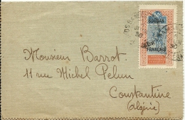 Marcophilie ¤ Timbre N°32 Seul Sur Lettre Du Soudan Francais Pour L'Algérie : Bamako-Constantine  1930 - Cartas & Documentos