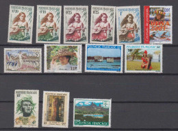 France Polynesie 13 Stamps Used + ** - Collections, Lots & Series