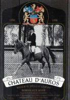 Sports - Cheveaux - Chateau D´Auros 1990 - Chevaux